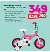 Raleigh 12" Dash Boys Or Lily Girls BMX