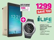 iLife K3500 7 Inch Tablet Plus Smart Watch Zed Watch C
