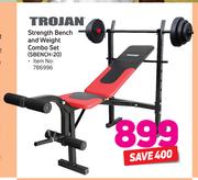 Trojan Strength Bench & Weight Combo Set SBENCH-20