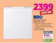 KIC 210Ltr Chest Freezer White KCG 210/1