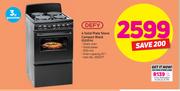 Defy 4 Solid Plate Stove Compact Black DSS514