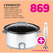 Kenwood 6.5Ltr Slow Cooker Free Hand Blender