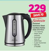 Sunbeam Polished Stainless Steel Cordless Kettle SDK-011A POLI