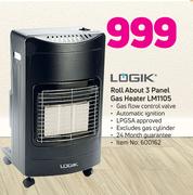 Logik Roll About 3 Panel Gas Heater LM1105
