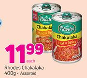 Rhodes Chakalaka-400g Each