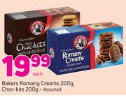 Bakers Romany Creams 200g/Choc-Kits 200g-Each