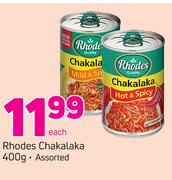 Rhodes Chakalaka-400g Each