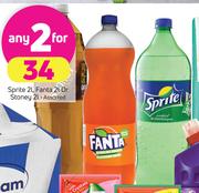 Sprite 2Ltr, Fanta 2Ltr Or Stoney 2Ltr-For 2