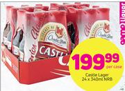 Castle Lager NRB 24X340ml-Per case
