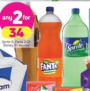 Sprite 2L/Fanta 2L Or Stoney 2L-Any 2 For
