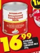 Ritebrand Full Cream Condensed Milk-385g