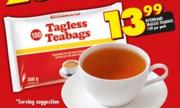 Ritebrand Tagless Teabags-100 Per Pack