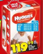Huggies Dry Comfort Disposable Maxi Nappy-Per Nappy