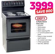 Defy 600mm 4 Plate Stove(DSS-494)