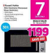 Russell Hobbs 30L Electronic Microwave Silver(RHEM30L)