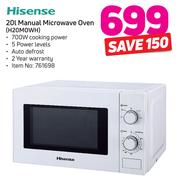 Hisense 20L Manual Microwave Oven(H20MOWH)