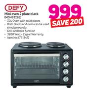 Defy Mini Oven 2 Plate Black(MOH9328B)
