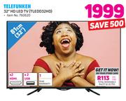 Telefunken 32"(81cm) HD LED TV TLEDD32HD