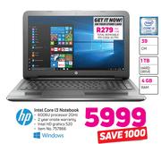 HP Intel Core i3 Notebook 