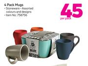 4 Pack Mugs-Per Pack