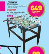 Shoot 36" Soccer Table-920mm L x 510mm W x 730mm H