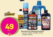 Shield Assorted Car Cleaning Products-Each