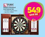 Puma Stadium Dartboard & Cabinet Set