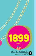 60cm 9ct Gold Chain-Each