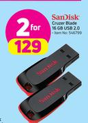Sandisk Cruzer Blade 16GB USB 2.0-For 2