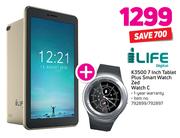 iLife Digital K3500 7 Inch tablet Plus Smart WatchZed Watch C