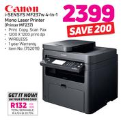 Canon i-Sensys MF237w 4 In 1 Mono Laser Printer