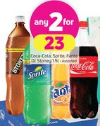 Coca-Cola, Sprite, Fanta Or Stoney 1.5L-For Any 2