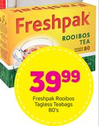 Freshpak Rooibos Tagless Teabags-80's Pack