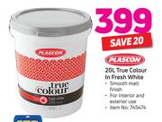 Plascon 20Ltr True Colour In Fresh White