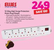 Ellies 12 Way High Surge Protection Multi Plug FBWP5