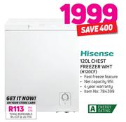 Hisense 120Ltr Chest Freezer WHT H120CF