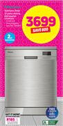 Hisense Stainless Steel 12 Place Setting Dishwasher H12DESS