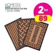 Hometex Assorted Value Coir Mat-For 2