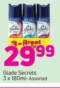 Glade Secrets-3x180ml