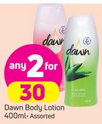 Dawn Body Lotion-2x400ml