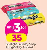 Sunlight Laundry Soap-3x400g/500g