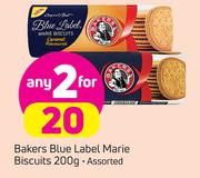 Bakers Blue Label Marie Biscuits-2x200g