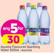 2Aquelle Flavoured Sparkling Water-5x500ml