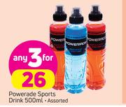 2Powerade Sports Drink-3x500ml