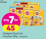2Pedigree Dog Food Pouches-7x100g 
