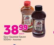 Spur Squeeze Sauce 500ml Each