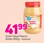 Great Value Peanut Butter 800g
