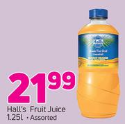 Hall's Fruit Juice 1.25L