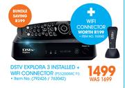 DSTV Explora 3 Installed + WiFi Connector PS5200IMC FI