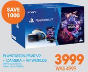 Playstation PSVR V2 + Camera + VR Worlds PSVR V2 CAM V